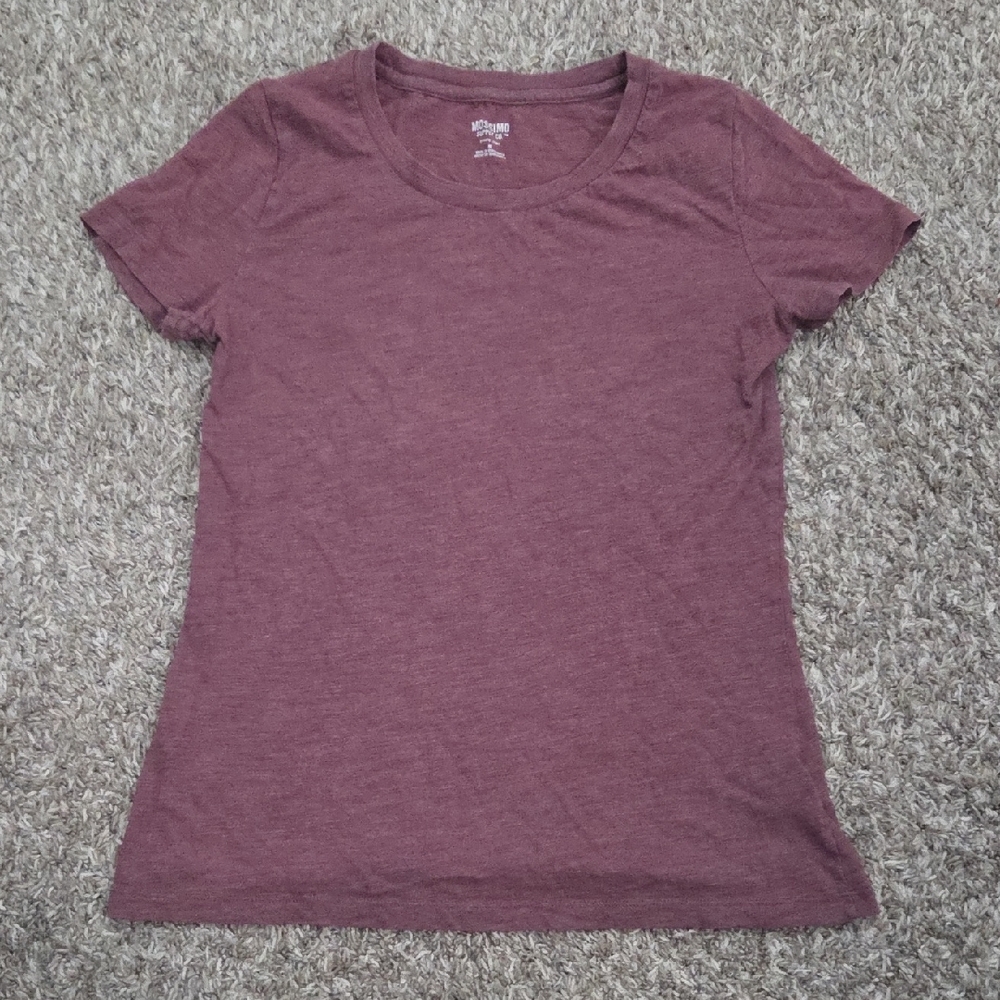 Mossimo Supply Co. Burgundy Short Sleeve Tee